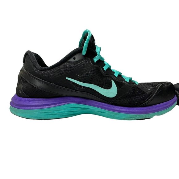 Nike Women’s Shoes Dual Fusion Run 3 Size 8 Black Purple Blue 653594-007 Sneaker - Picture 6 of 13